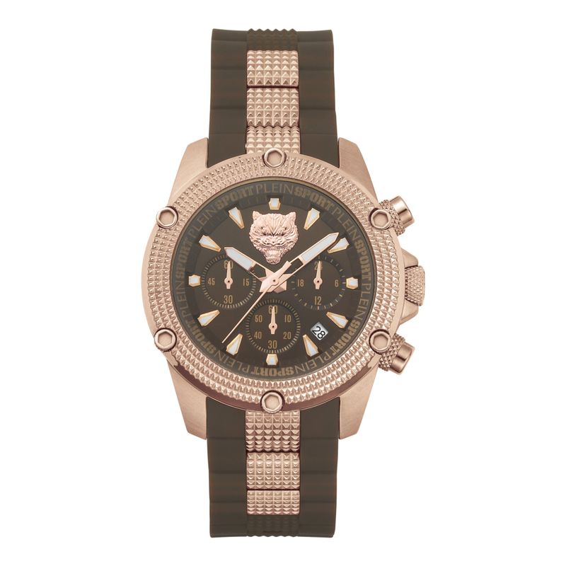 Plein Sport Hurricane Chronograph Watch Rose Gold Mens